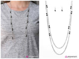 Glass Half FANCIFUL - Black Necklace