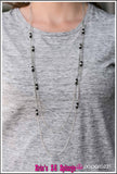 Glass Half FANCIFUL - Black Necklace
