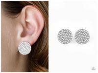 Radiant Ripples - White Post Earring