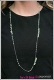 In Your GLITZY-est Dreams - Green Necklace