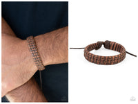 Rugged Pioneer - Brown Bracelet