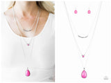 Stone Streams - Pink Necklace