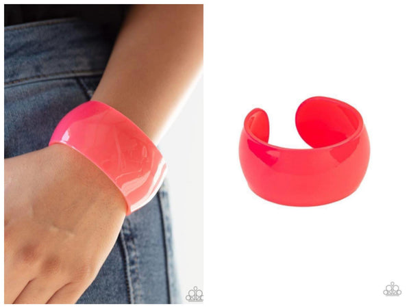 Fluent in Flamboyance - Pink Bracelet