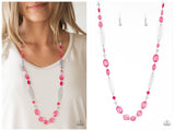 Quite Quintessence - Pink Necklace