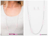 Glitzy-est Of Them All - Pink Necklace