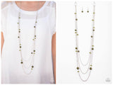 Triple Tango - Green Necklace