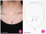 Crystal Drops - White Necklace