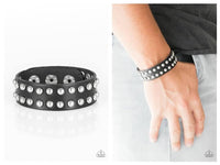 Biker Bold - Black Bracelet