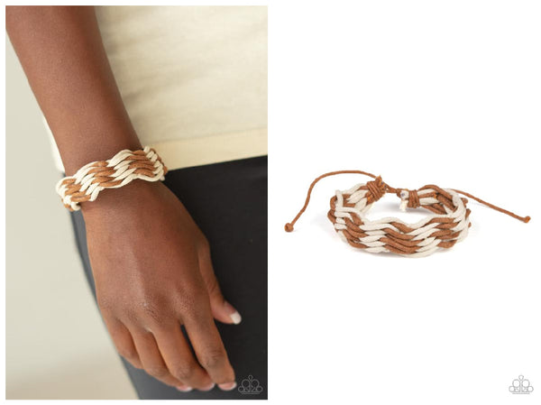 Weave High and Dry - Brown Bracelet