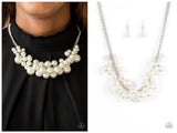 Glam Queen - White Necklace