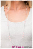 Glitzy-est Of Them All - Pink Necklace