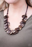 Jammin In Jamaica - Brown Necklace