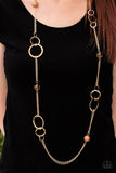 Keepin It Cali - Brown Necklace