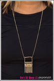 Sharp Sophistication - Gold Necklace
