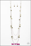 Triple Tango - Green Necklace