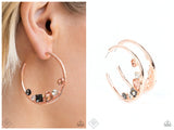 Attractive Allure - Rose Gold Hoop Earring