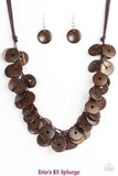 Jammin In Jamaica - Brown Necklace