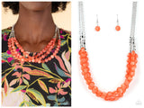 Pacific Picnic - Orange Necklace