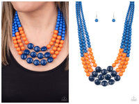 Beach Bauble - Blue / Multi Necklace