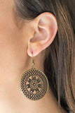 Dandelion Deserts - Brass Earring