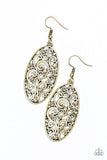 Glistening Gardens - Brass Earring