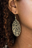 Glistening Gardens - Brass Earring