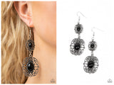 Victorian Villa - Black Earring