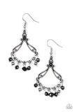 Dazzling Date Night - Black Earring