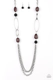 Pleasant Promenade - Black Necklace