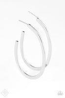 Above The Curve - Silver Hoop Earring