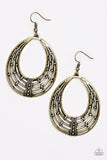 Tundra Texture - Brass Earring