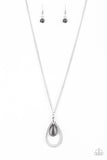 Teardrop Tranquility - Black Necklace