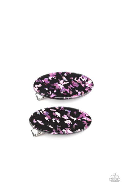 Get OVAL Yourself! - Pink Hair Clip