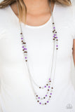 Seasonal Sensation - Purple Necklace