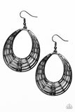 Tundra Texture - Black Earring
