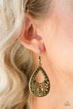 Alpha Amazon - Brass Earring