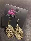 Glistening Gardens - Brass Earring