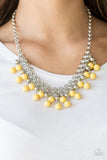 Friday Night Fringe - Yellow Necklace