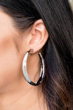 Lets Get Ready To Rumble! - Silver Hoop Earring