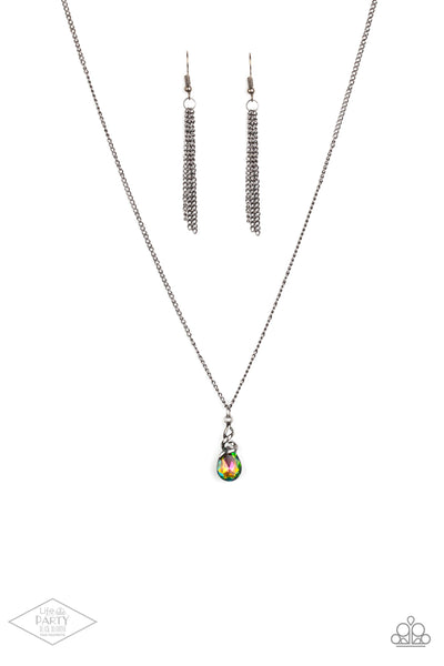 Galactic Knockout - Multi-Color Oil Spill Gunmetal Black Necklace Papa –  Shine With Aloha, LLC