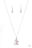 Stormy Shimmer - Pink Necklace