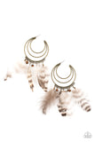 Freely Free Bird - Brass Hoop Earring