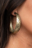 Sahara Sandstorm - Brass Hoop Earring