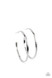 Reporting for Duty - Silver Hoop Earring