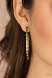 Grungy Grit - Brass Hoop Earring