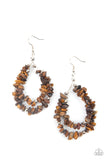 Canyon Rock Art - Brown Earring