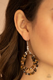 Canyon Rock Art - Brown Earring