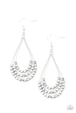 Off The Blocks Shimmer - Silver Earring