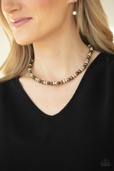 ZEN You Least Expect It - Brass Necklace