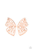 Butterfly Frills - Copper Post Earring